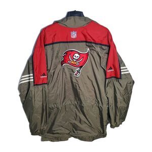 Vintage Adidas NFL Pro Line Tampa Bay Buccaneers Coat Windbreaker Jacket Sz 2X